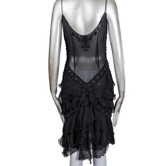 🛑SOLD🛑Just Cavalli dark fairy grunge elegant bead dress - Picture 2 of 7